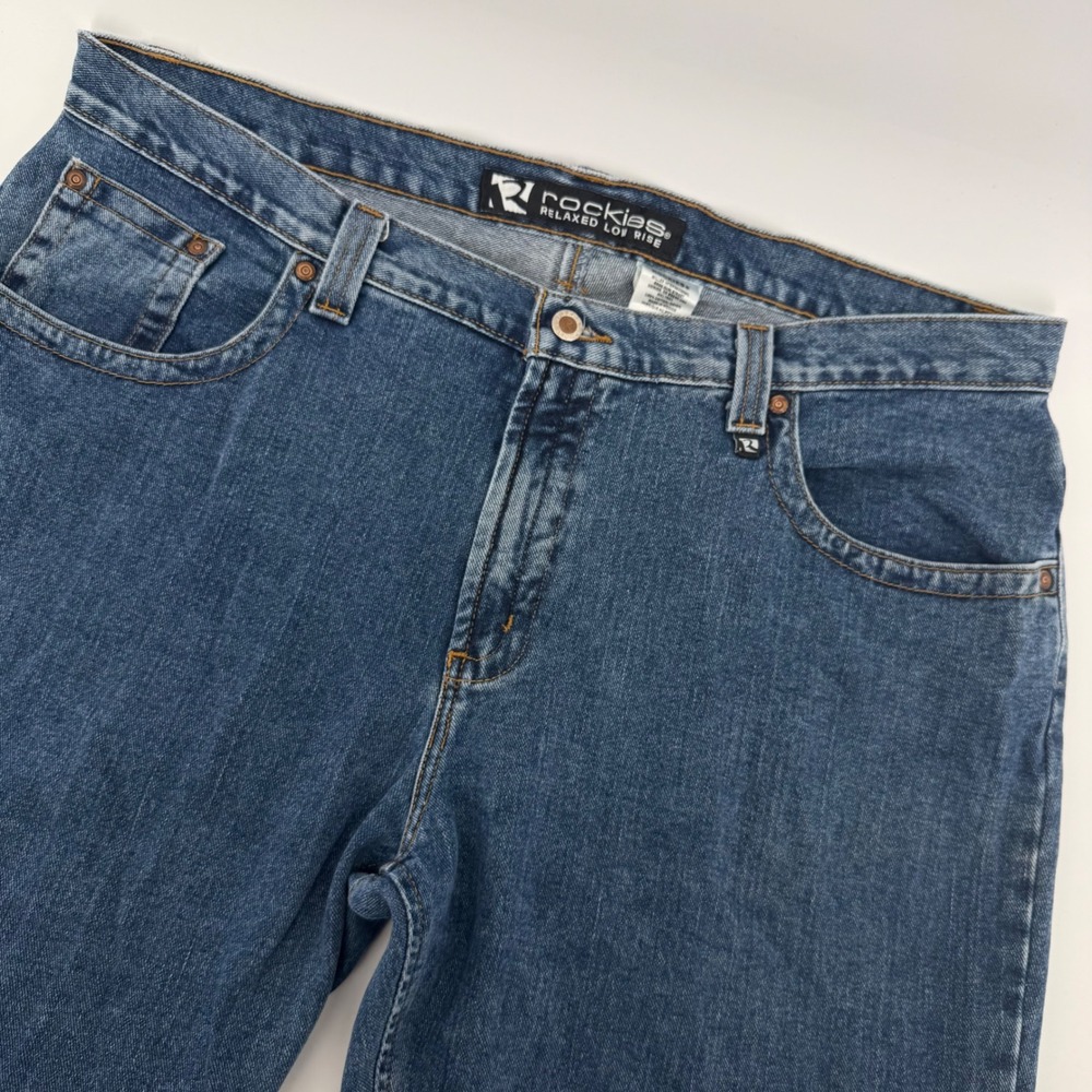 Rockies Relaxed 90s Vintage Jeans Women 18W‎ Blue Medium Wash Straight Leg